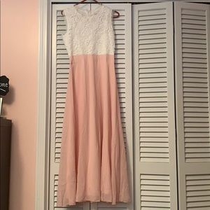 Brand New Pink & White Ankle Dress